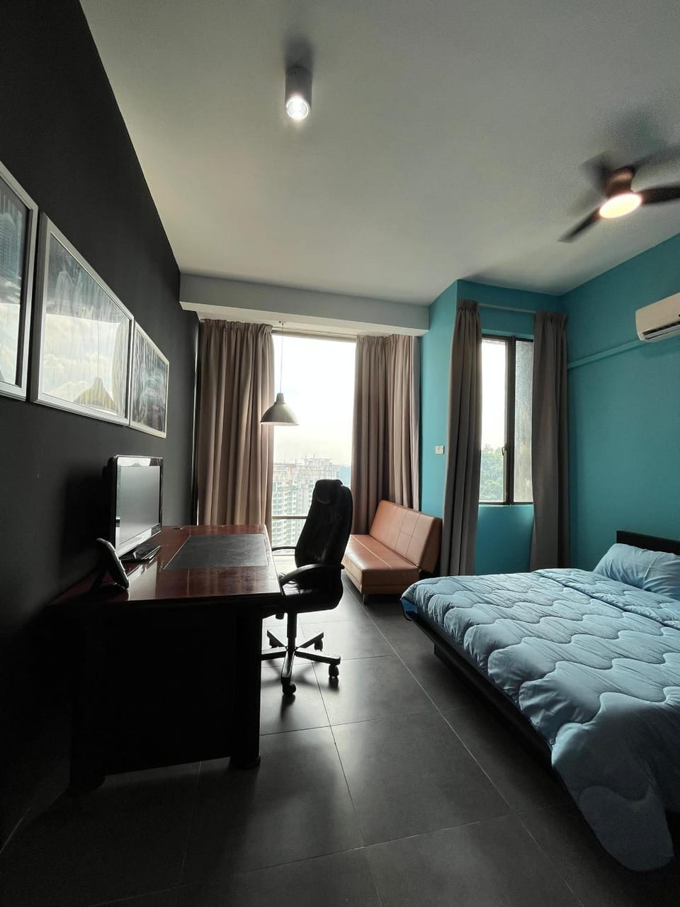 Bed, TV and multimedia