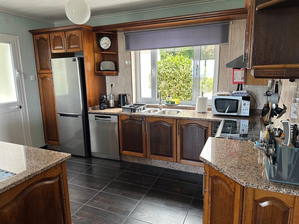 Kitchen or kitchenette, dishwasher, oven, stove, toaster