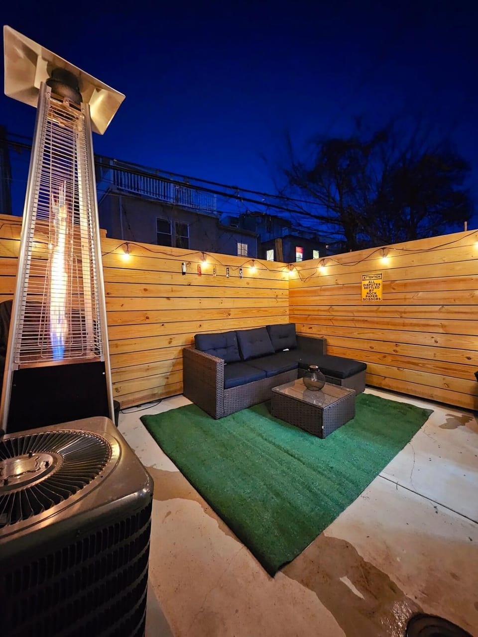 Patio, Night