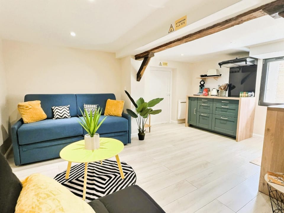 Kitchen or kitchenette, Living room, Seating area, stove, kitchen