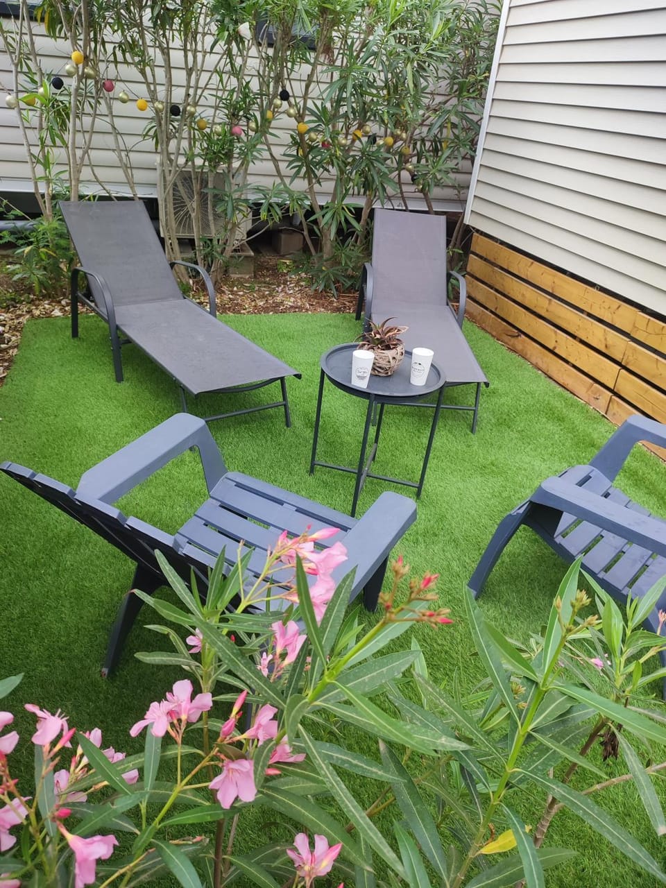 Patio, Garden view, sunbed