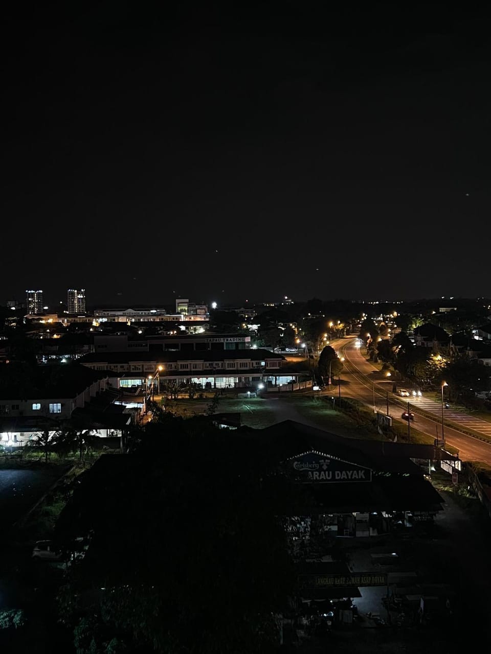 Night, Bird's eye view, City view