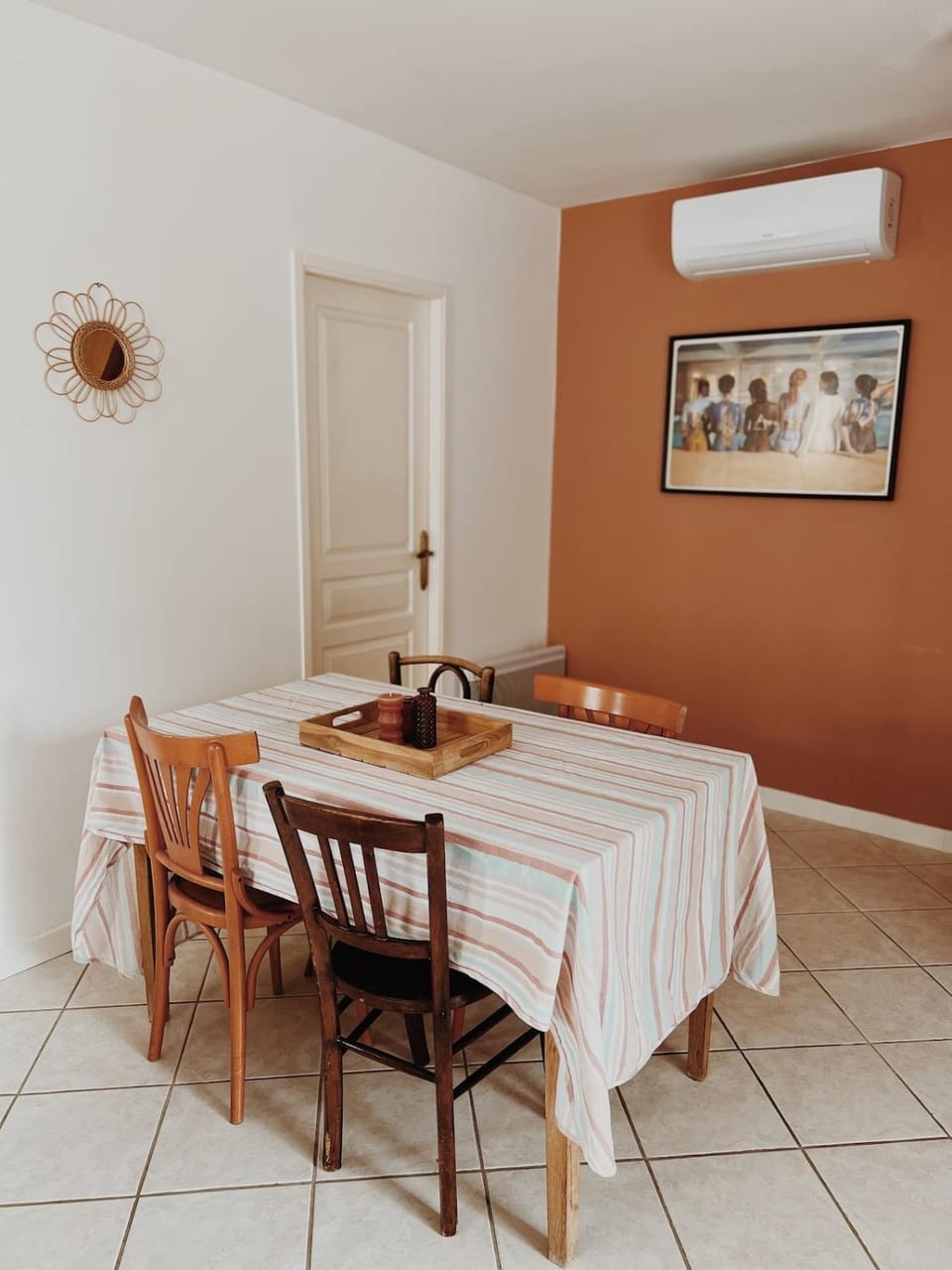 Dining area, air conditioner