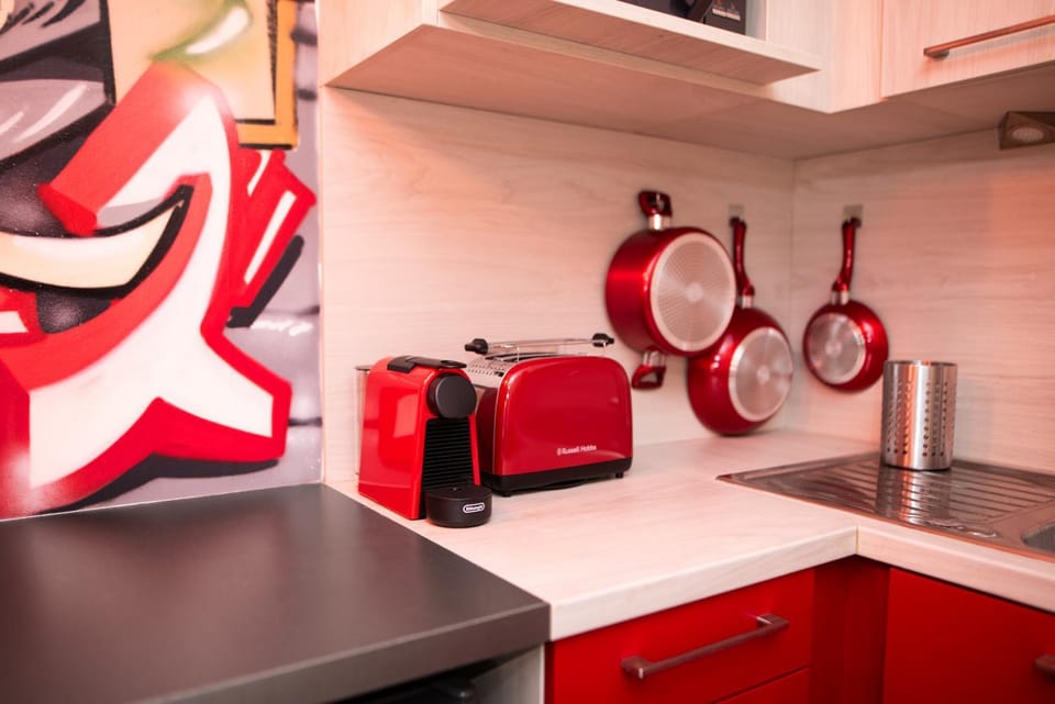 Coffee/tea facilities, Kitchen or kitchenette, toaster