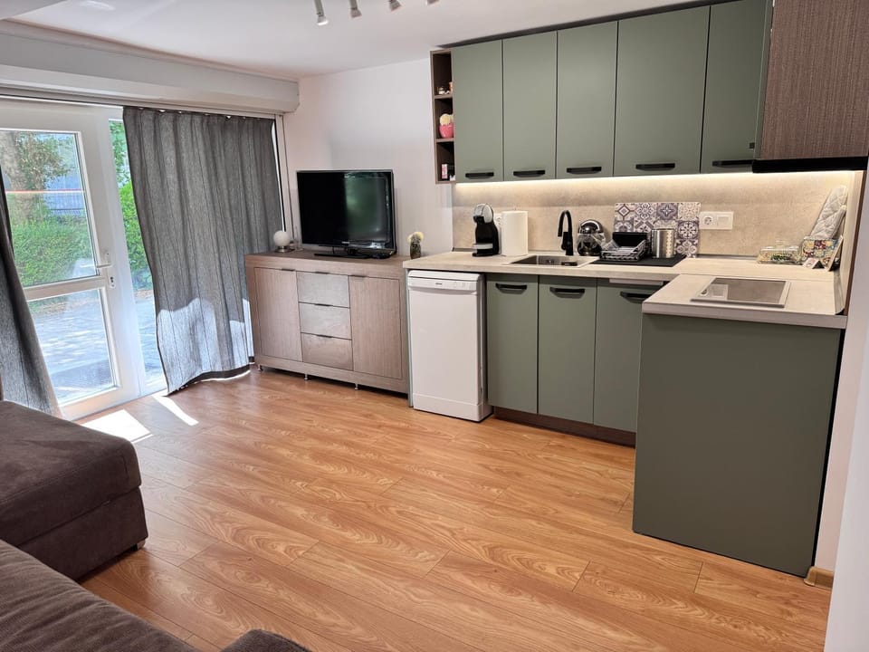 TV and multimedia, Coffee/tea facilities, Kitchen or kitchenette, dishwasher, oven, stove