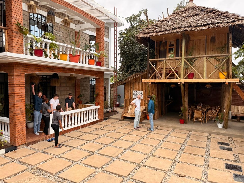 Property building, Patio, People, Balcony/Terrace, group of guests