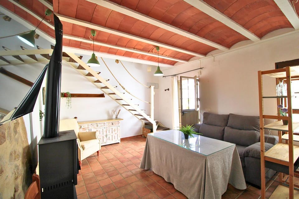 Living room, fireplace