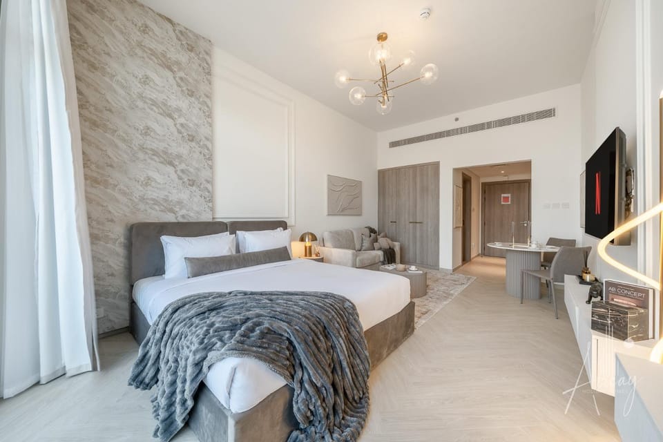 Luxurious Design Boutique Studio Hideaway JVC Apartment in Dubai