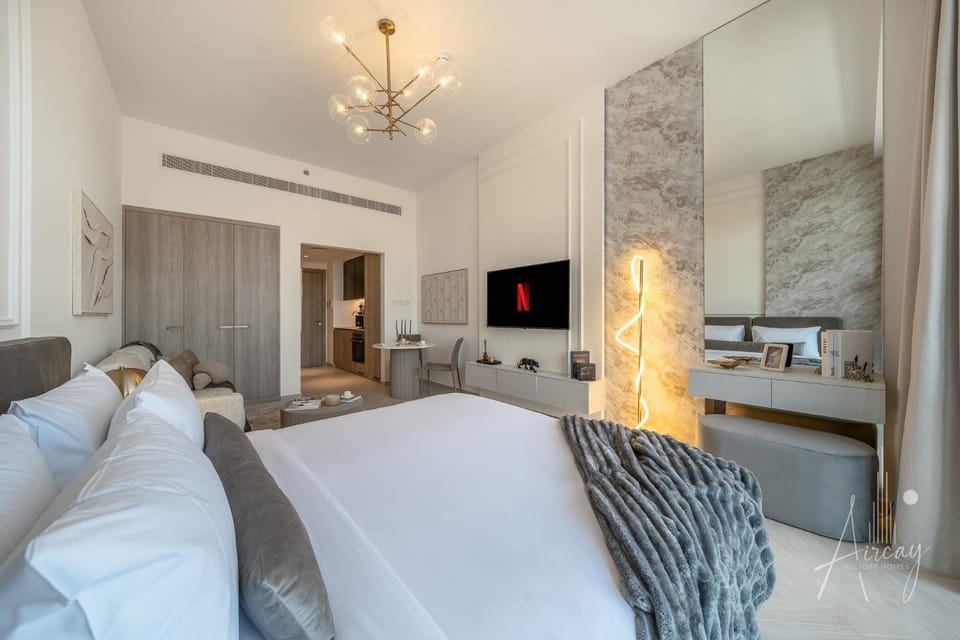 Luxurious Design Boutique Studio Hideaway JVC Apartment in Dubai
