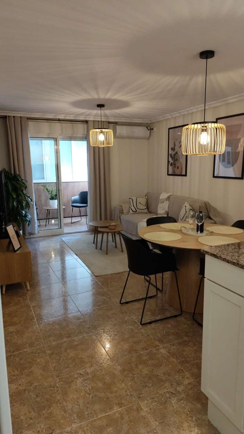 Kitchen or kitchenette, Living room, Dining area