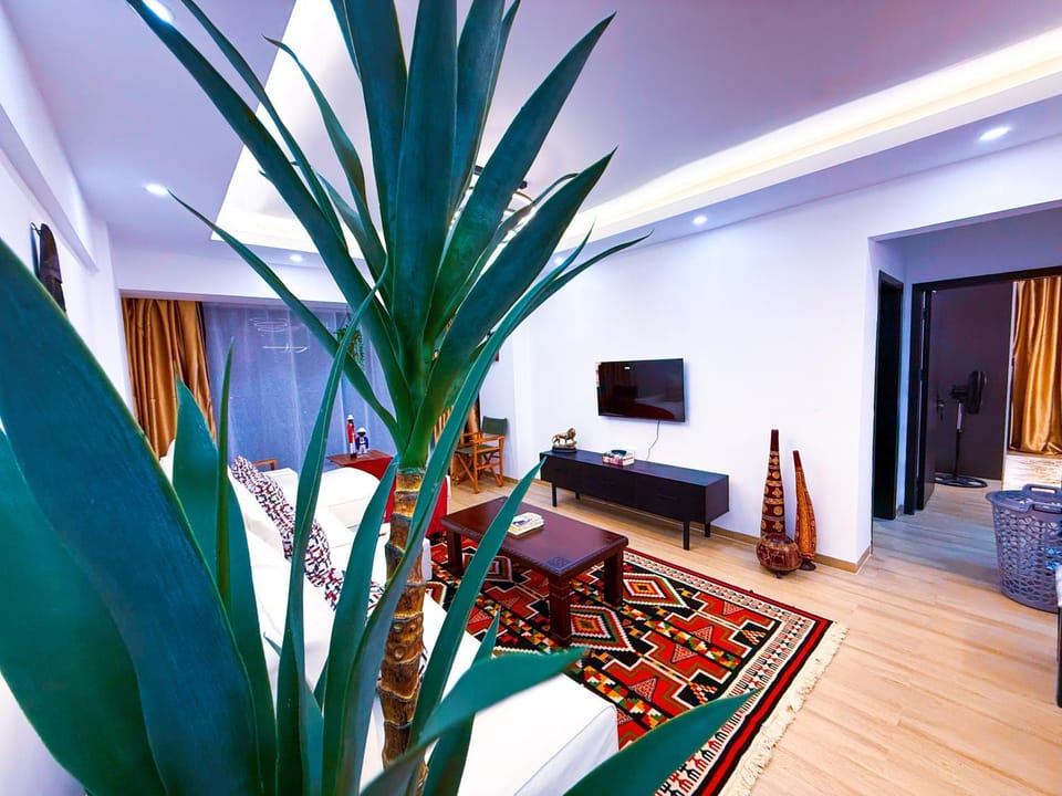 Communal lounge/ TV room, Bed, TV and multimedia, Living room, Photo of the whole room, Seating area, Evening entertainment, Bedroom