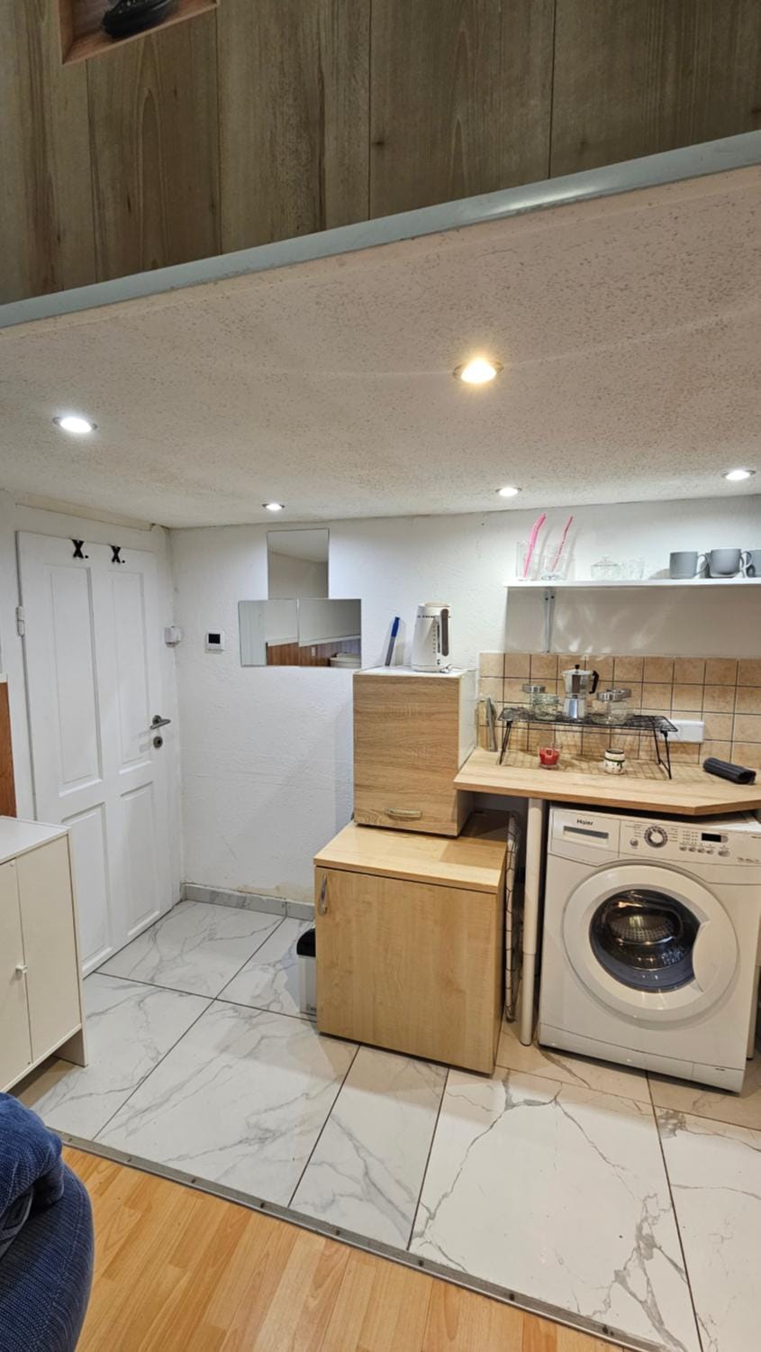 Kitchen or kitchenette, dishwasher