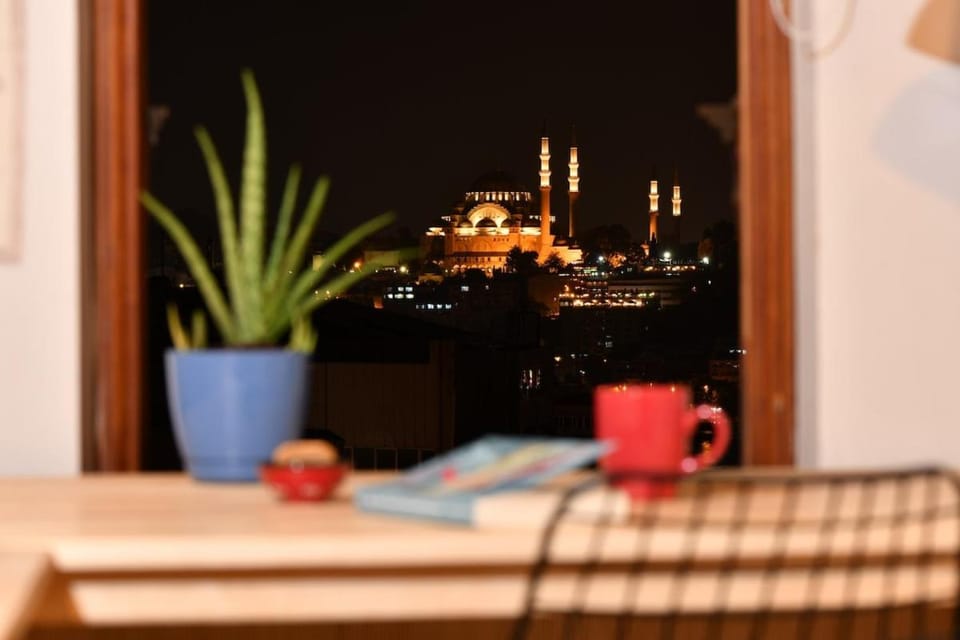 Historical Flat Unique Terrace AC in Beyoğlu Galata Apartment in Istanbul