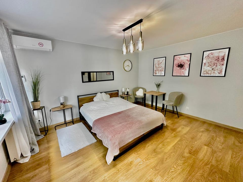 Bed, Photo of the whole room, Seating area, Bedroom, air conditioner