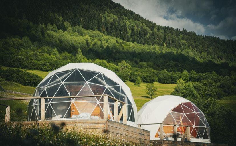Glamp Peaks Mestia Luxury tent in Georgia