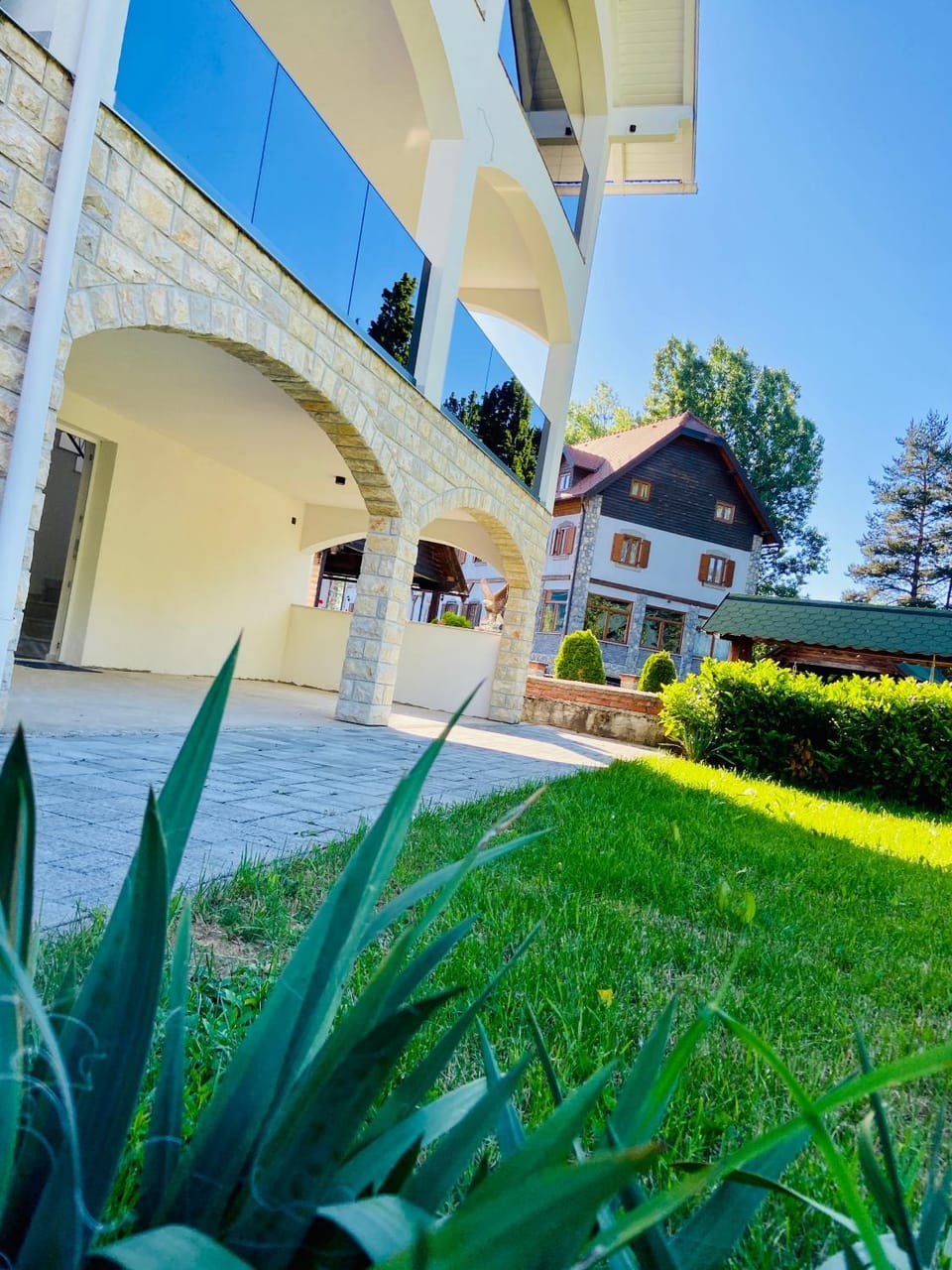Property building, Garden view