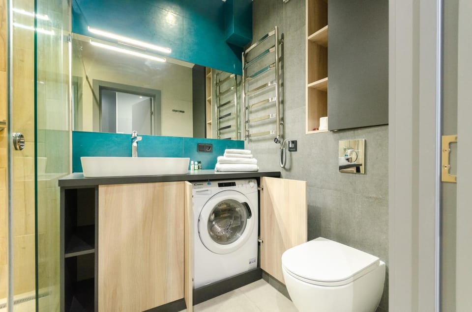 Toilet, washing machine, dryer