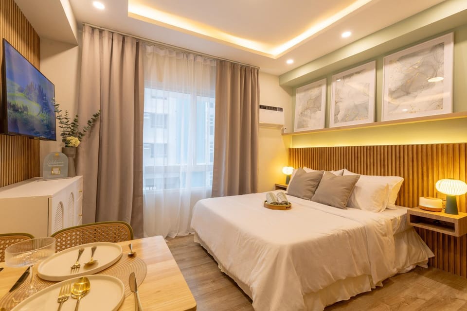Bed, TV and multimedia, Photo of the whole room, air conditioner