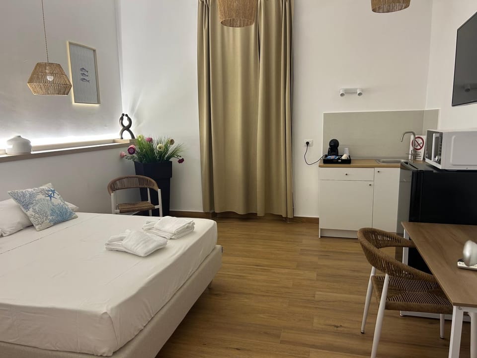 Bed, TV and multimedia, Kitchen or kitchenette, Photo of the whole room, Bedroom, stove