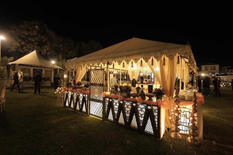 Night, People, group of guests, wedding