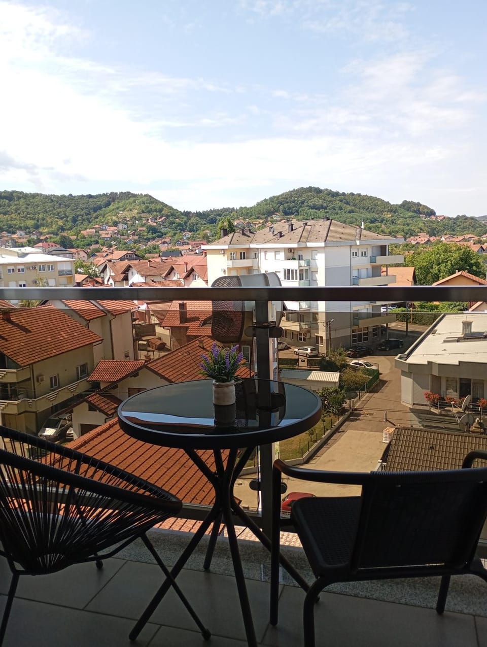 Natural landscape, Balcony/Terrace, City view, Mountain view