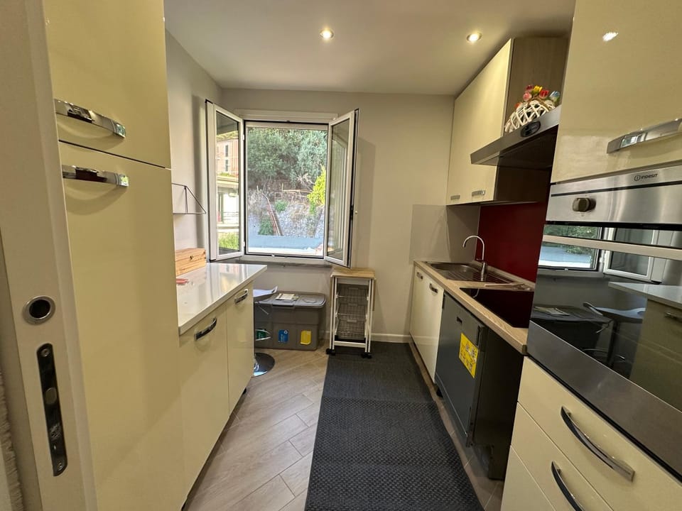 Kitchen or kitchenette, dishwasher, oven