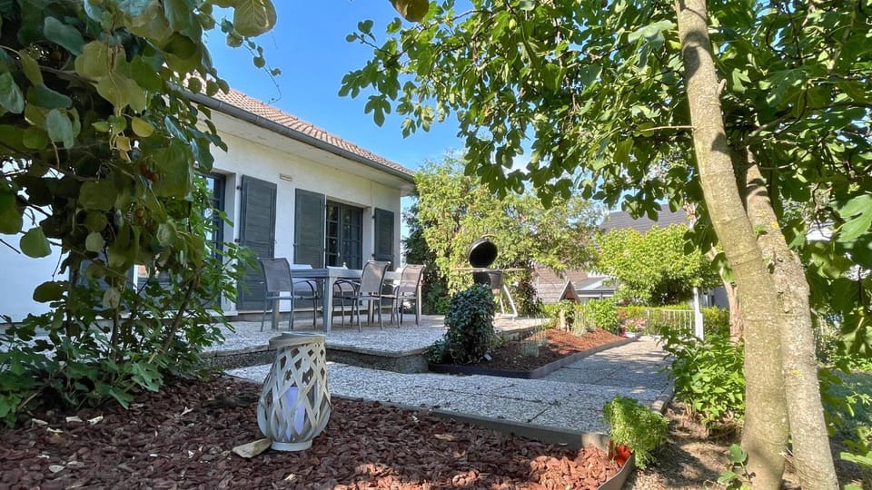 Property building, Patio, Garden, Garden view
