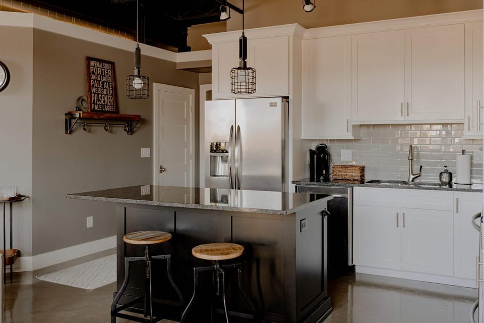 Modern Industrial Loft for Two Apartment in Benton Harbor
