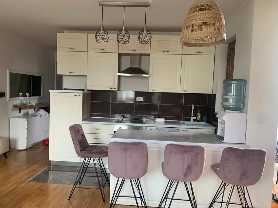 Kitchen or kitchenette, oven, stove