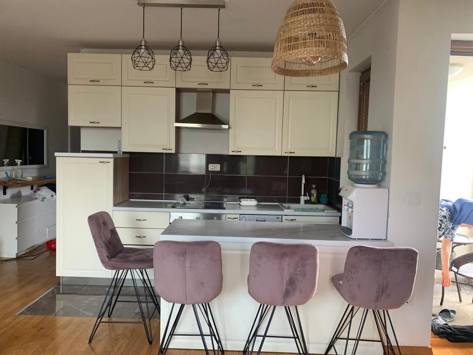 Kitchen or kitchenette, Dining area, dishwasher, stove