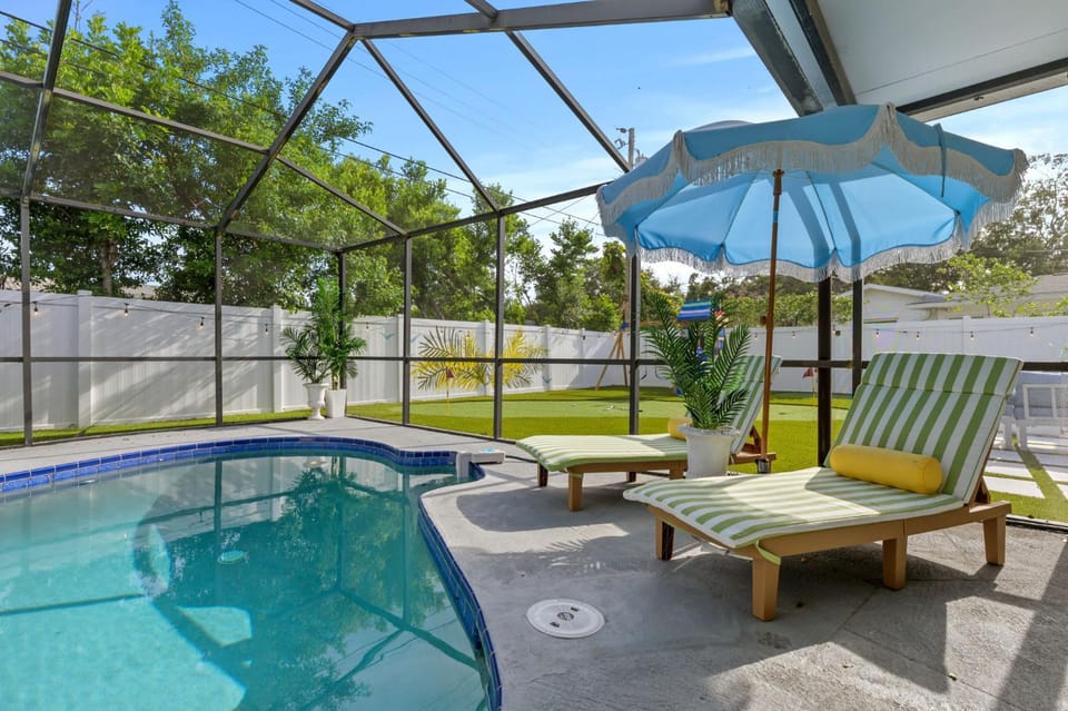 Slashin' Staycation Pool Putt Putt Kids Playground House in Seminole