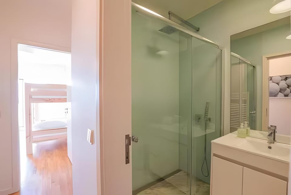 Bathroom, Living room