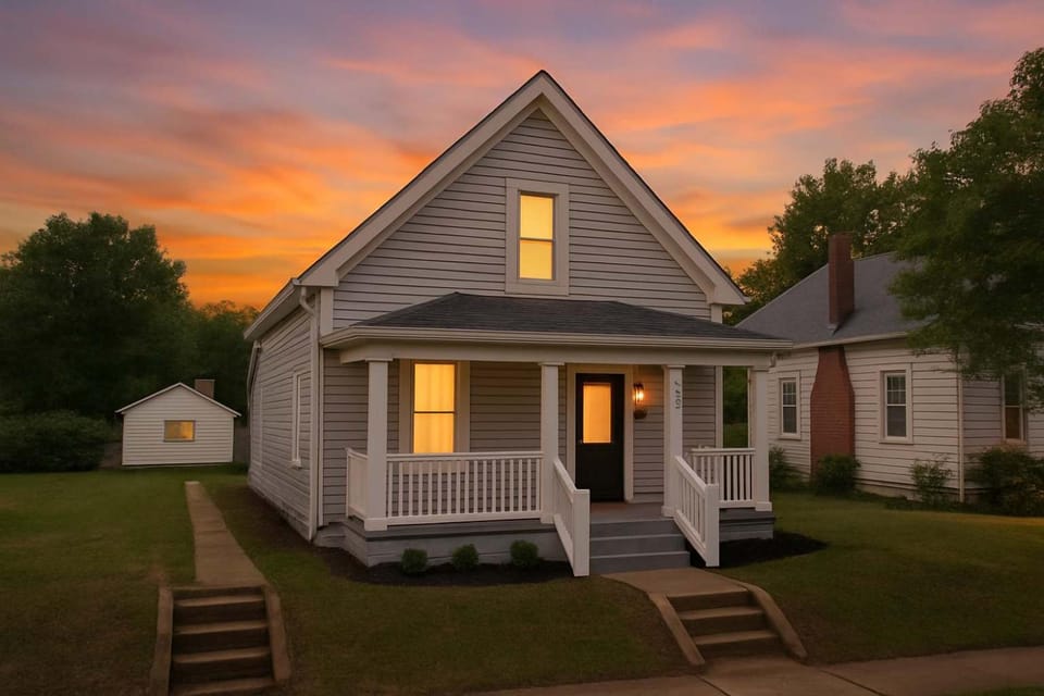 Property building, Sunset