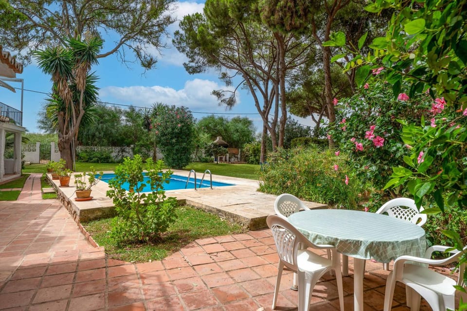 Property building, Living room, Swimming pool