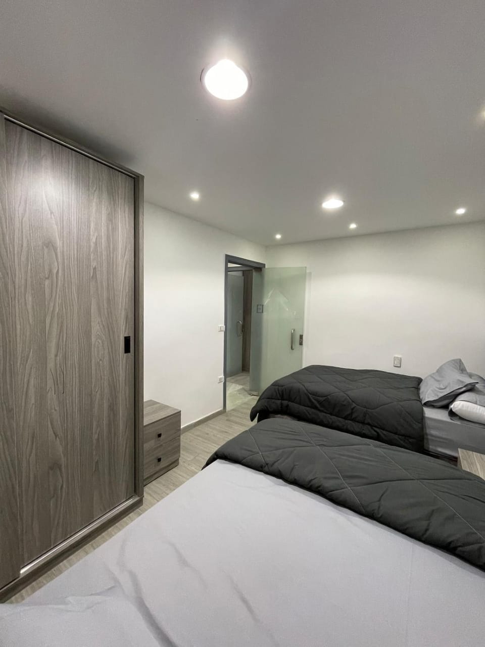 Bed, Photo of the whole room, Bedroom, wardrobe