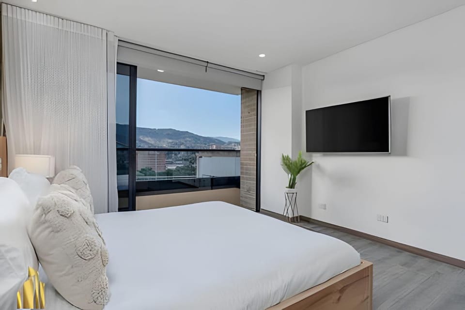 Clase 48 1002 - Loft con vistas panorámicas y AC Apartment in Sabaneta