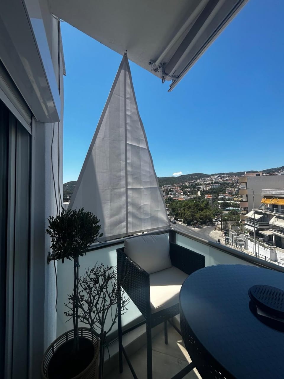 Patio, Day, Natural landscape, View (from property/room), Balcony/Terrace, Mountain view, Sea view