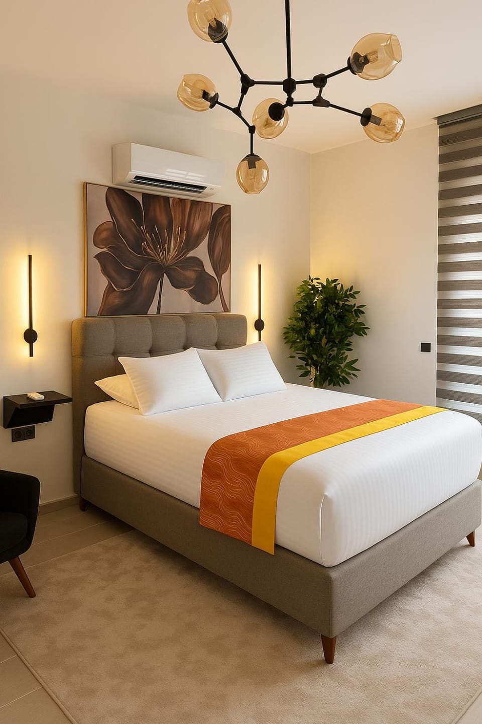 Bed, Photo of the whole room, Bedroom