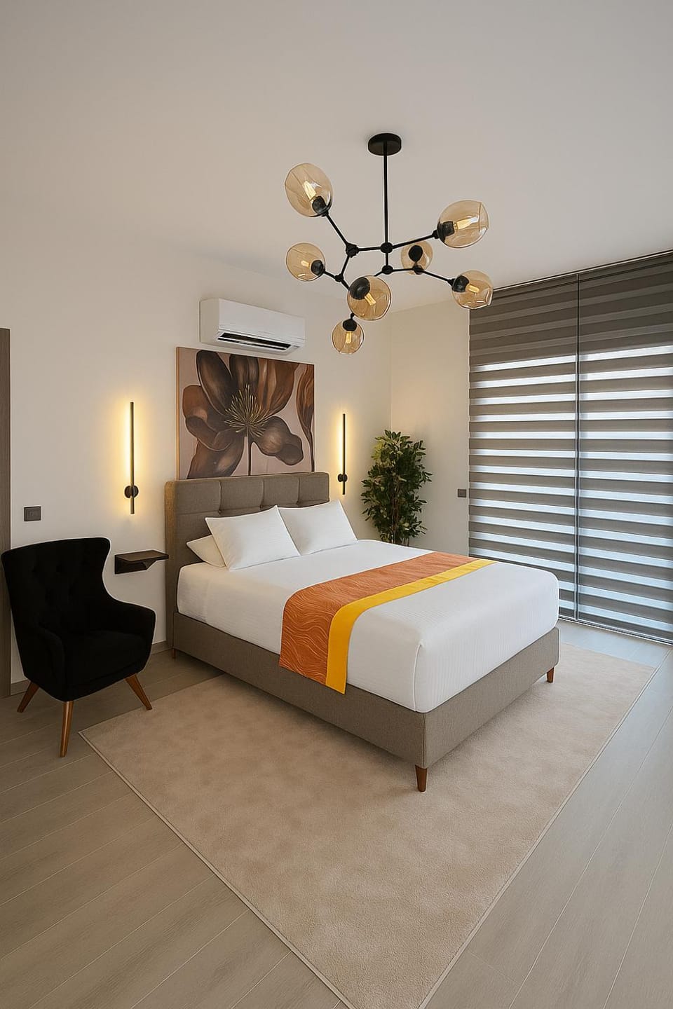 Bed, Photo of the whole room, Bedroom