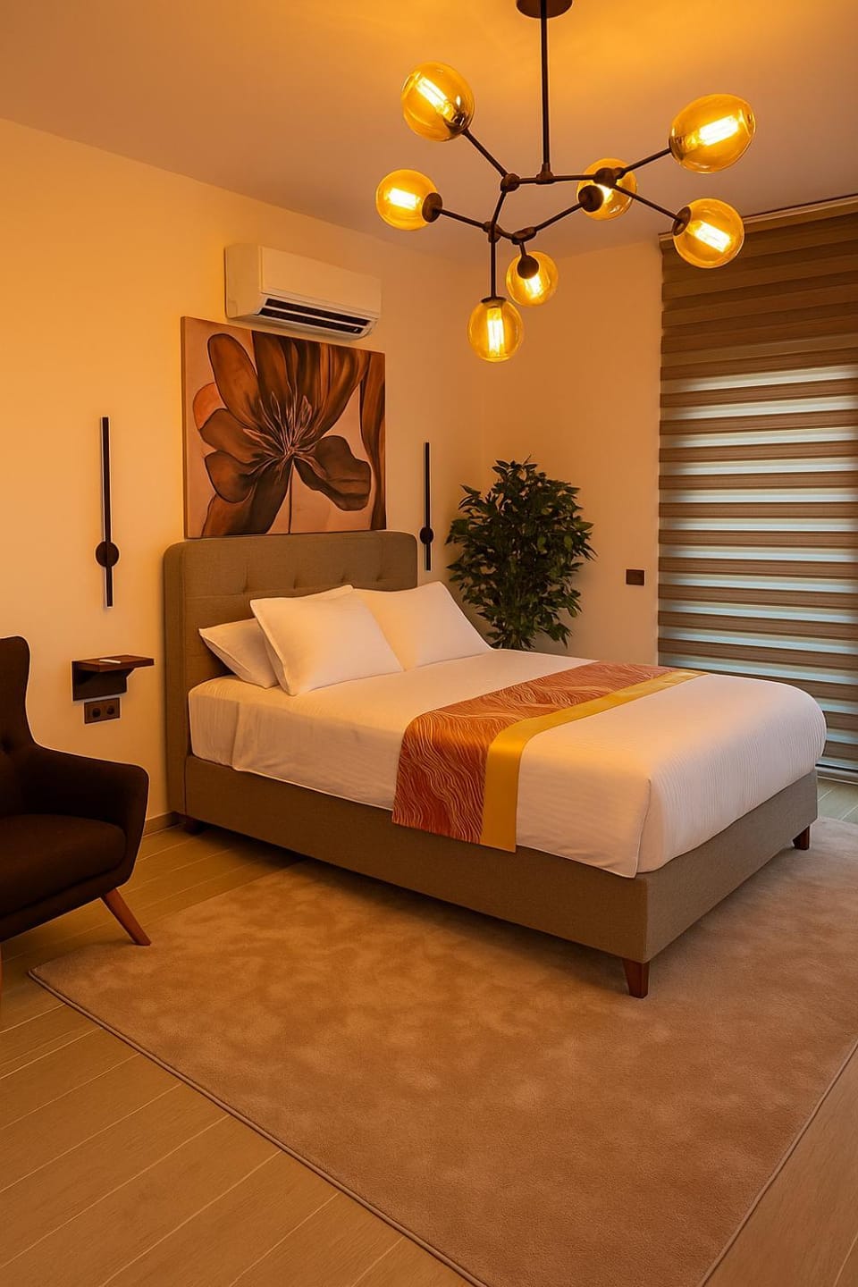 Bed, Photo of the whole room, Bedroom