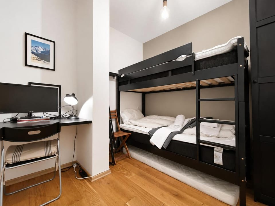 Bed, Bedroom, bunk bed, wardrobe