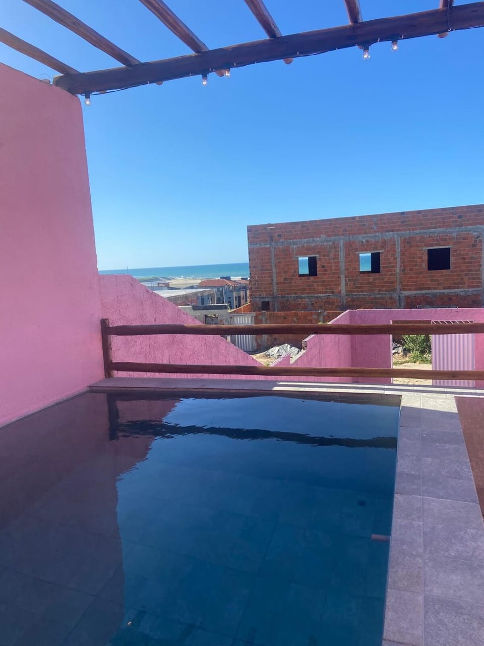 Chale Vista ao Mar Pink Apartment in State of Ceará