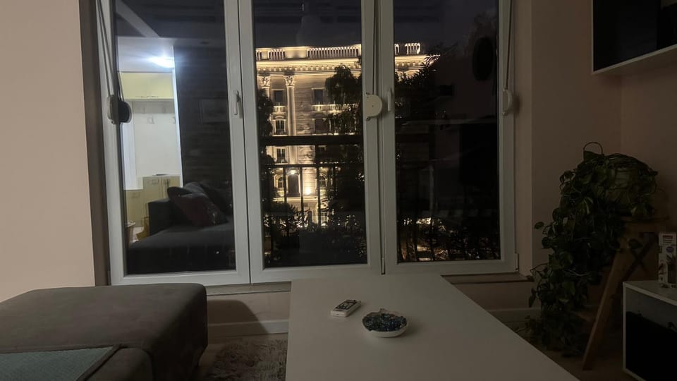 Night, Living room, Seating area