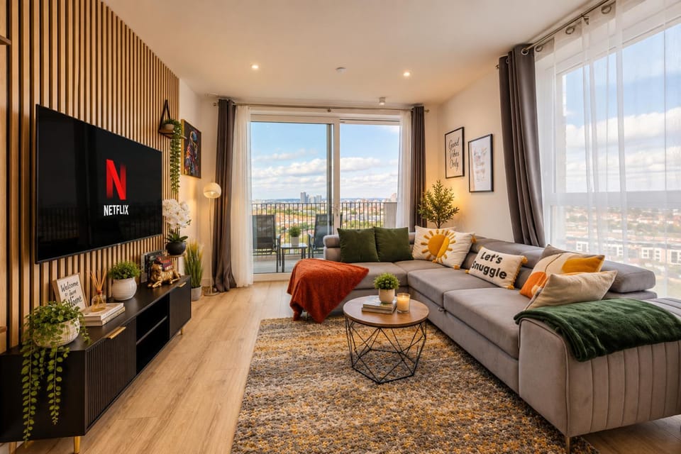 Wembley Cozy Cloud Waterfront Retreat with free Parking near Wembley stadium Apartment in Wembley