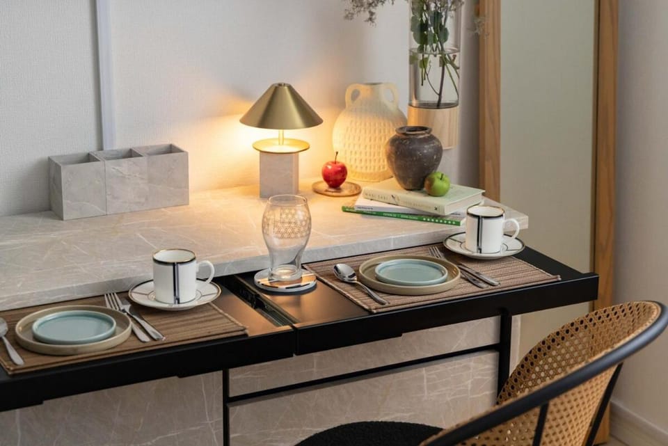 Living room, Seating area, Dining area