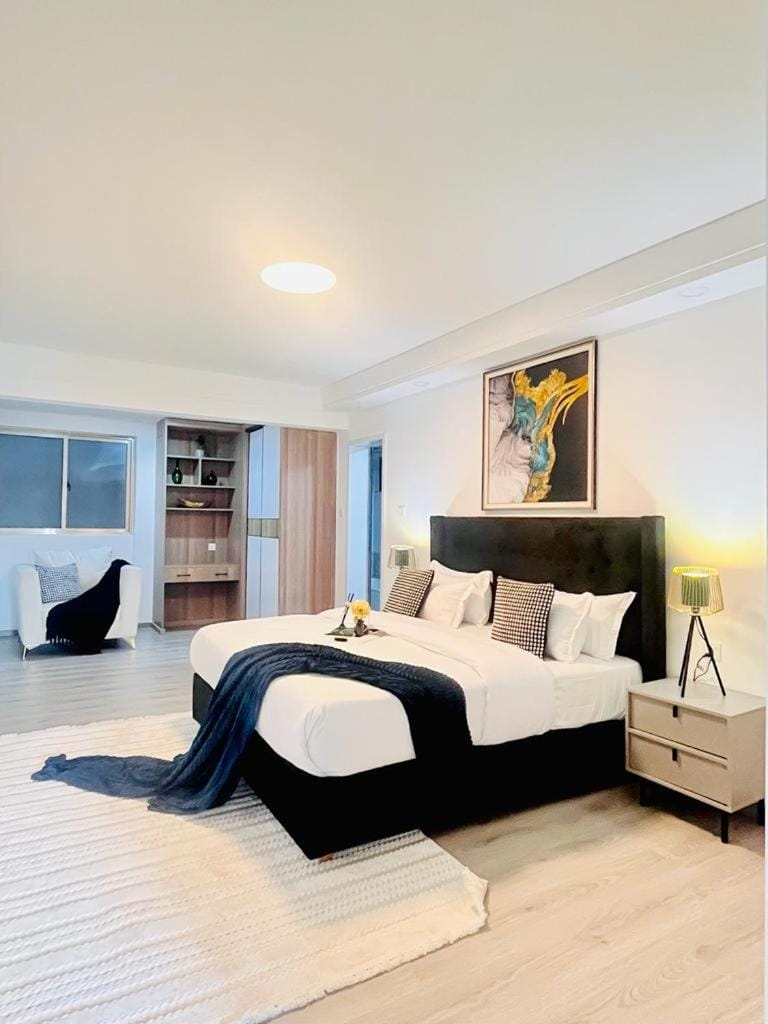 luxurious fully furnished three bedroom apartment with swimming pool fully equipped gym ample parking space children playing ground and unbeatable city views in kilimani Apartment in Nairobi County
