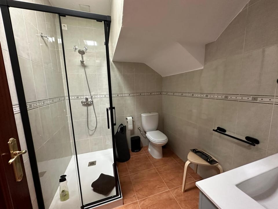 Shower, Toilet, towels