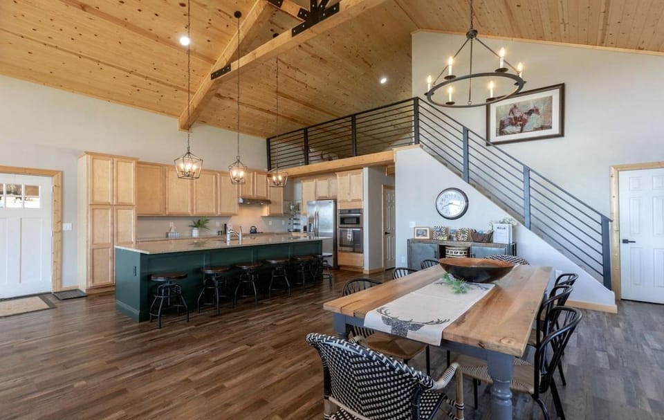 Spacious Mountain-View Retreat with Deck Slide & Jacuzzi near Outdoor Trails in Lincoln, Wyoming House in Star Valley Ranch