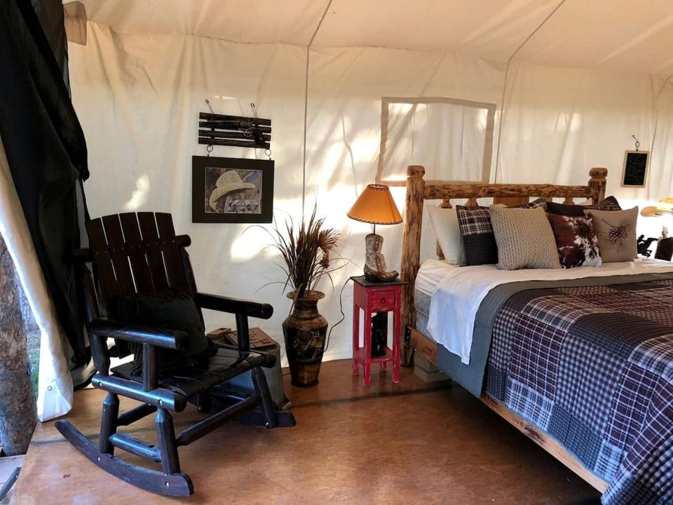 Pet-Friendly Safari Tent Glamping in Swan Valley, Idaho near Jackson Hole Luxury tent in Idaho