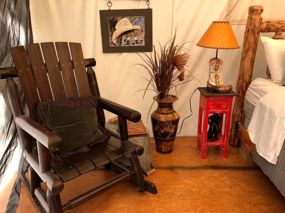 Pet-Friendly Safari Tent Glamping in Swan Valley, Idaho near Jackson Hole Luxury tent in Idaho